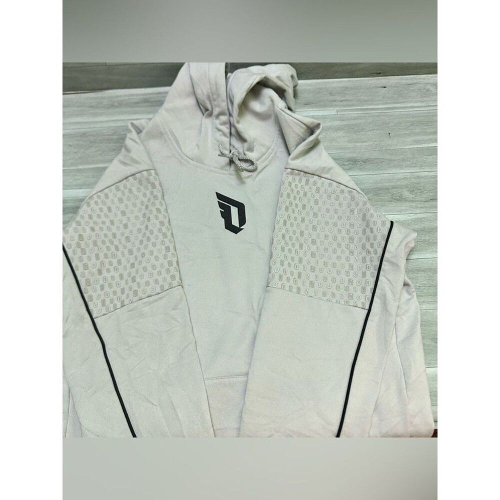 adidas Black and Light Gray Basketball Club Hoodie - Picture 8 of 9